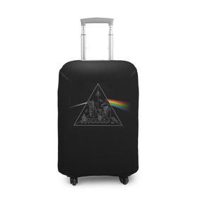 Чехол для чемодана 3D с принтом Pink Floyd Make Rainbow в городе Новоалтайск, 86% полиэфир, 14% спандекс | двустороннее нанесение принта, прорези для ручек и колес | англия | басы | британия | гитара | группа | логотип | музыка | песни | пинк флойд | призма | радуга | рок | свет