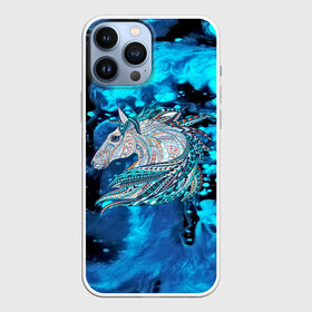 Чехол для iPhone 13 Pro Max с принтом Сказочная лошадь в городе Новоалтайск,  |  | flow | watercolor | абстракция красок | акварель | брызги красок | живопись | картина | краска | лошади | потертость красок | размытые краски | текстуры | художник | яркие | яркие краски