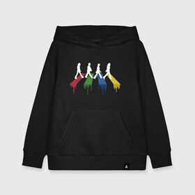 Детская толстовка хлопок с принтом Beatles Color в городе Новоалтайск, 100% хлопок | Круглый горловой вырез, эластичные манжеты, пояс, капюшен | beatles | music | rock | битлз | краски | леннон | маккартни | музыка | переход | рок | старр | харрисон | цвет