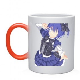 Кружка хамелеон с принтом Chuunibyou rikka takanashi в городе Новоалтайск, керамика | меняет цвет при нагревании, емкость 330 мл | 