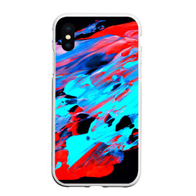 Чехол для iPhone XS Max матовый с принтом Краски лета в городе Новоалтайск, Силикон | Область печати: задняя сторона чехла, без боковых панелей | abstraction | watercolor | абстракция красок | акварель | брызги красок | живопись | краска | потертость красок | разводы | размытые краски | текстуры | черно белый | яркие | яркие краски