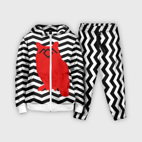 Детский костюм 3D с принтом TWIN PEAKS в городе Новоалтайск,  |  | owl | арт | животные | полосы | птицы | сериал | сова | твин пикс | текстура | фильмы