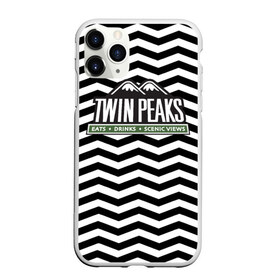Чехол для iPhone 11 Pro матовый с принтом TWIN PEAKS в городе Новоалтайск, Силикон |  | полосы | сериал | твин пикс | текстура | фильмы