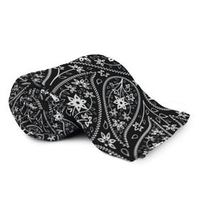 Плед 3D с принтом Black cucumber pattern в городе Новоалтайск, 100% полиэстер | закругленные углы, все края обработаны. Ткань не мнется и не растягивается | Тематика изображения на принте: cucumber | flower | gherkin | ornament | pattern | гжель | орнамент | текстура | турецкий огурец | узоры | цветок | цветочный | этнический узор