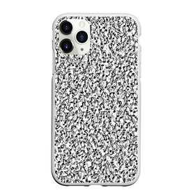 Чехол для iPhone 11 Pro матовый с принтом Музыкальные ноты в городе Новоалтайск, Силикон |  | Тематика изображения на принте: знаки | мелодия | музыка | нота | паттерн | символы | скрипичный ключ | текстура | черно белый