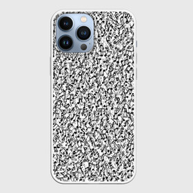 Чехол для iPhone 13 Pro Max с принтом Музыкальные ноты в городе Новоалтайск,  |  | Тематика изображения на принте: знаки | мелодия | музыка | нота | паттерн | символы | скрипичный ключ | текстура | черно белый