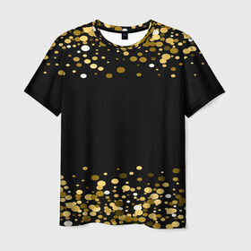 Мужская футболка 3D с принтом Мерцание блеска в городе Новоалтайск, 100% полиэфир | прямой крой, круглый вырез горловины, длина до линии бедер | 