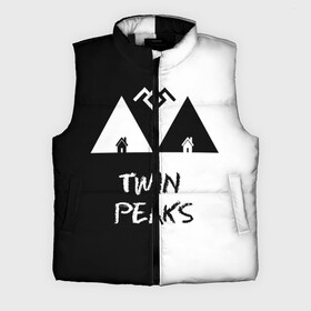 Мужской жилет утепленный 3D с принтом Twin Peaks в городе Новоалтайск,  |  | арт | сериал | твин пикс | фильмы | черно белые