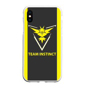 Чехол для iPhone XS Max матовый с принтом Team instinct в городе Новоалтайск, Силикон | Область печати: задняя сторона чехла, без боковых панелей | Тематика изображения на принте: game | игра | игрок | инстинкт | пикачу | покемон