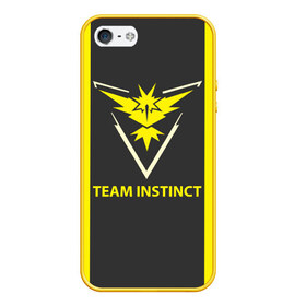 Чехол для iPhone 5/5S матовый с принтом Team instinct в городе Новоалтайск, Силикон | Область печати: задняя сторона чехла, без боковых панелей | Тематика изображения на принте: game | игра | игрок | инстинкт | пикачу | покемон