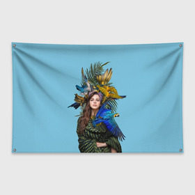 Флаг-баннер с принтом Lana Del Rey в городе Новоалтайск, 100% полиэстер | размер 67 х 109 см, плотность ткани — 95 г/м2; по краям флага есть четыре люверса для крепления | lana del rey | лана дель рей