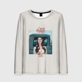 Женский лонгслив 3D с принтом Lana Del Rey в городе Новоалтайск, 100% полиэстер | длинные рукава, круглый вырез горловины, полуприлегающий силуэт | lana del rey | лана дель рей