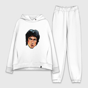 Женский костюм хлопок Oversize с принтом Брюс Ли в городе Новоалтайск,  |  | bruce lee | боец | брюс ли | дракон | единоборства | карате | кунг фу