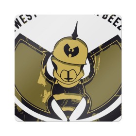 Магнит виниловый Квадрат с принтом West Coast Killa Beez в городе Новоалтайск, полимерный материал с магнитным слоем | размер 9*9 см, закругленные углы | Тематика изображения на принте: clan | east | ghostface | gza | hip hop | killer | method man | rap | rza | shaolin | west | wu tang | ву тэнг | нью йорк | пчела | рэп | хип хоп | шаолинь