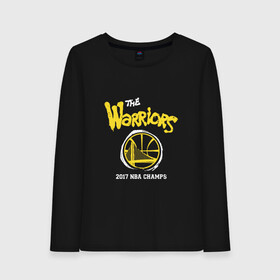 Женский лонгслив хлопок с принтом Golden State Champions в городе Новоалтайск, 100% хлопок |  | basketball | golden state | nba | warriors | баскетбол | голден стейт | нба | спорт | уорриорз
