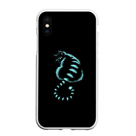 Чехол для iPhone XS Max матовый с принтом Кот в городе Новоалтайск, Силикон | Область печати: задняя сторона чехла, без боковых панелей | Тематика изображения на принте: арт | кот | кошка | настроение | чеширский кот