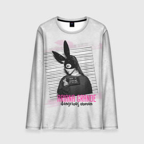 Мужской лонгслив 3D с принтом Ariana Grande в городе Новоалтайск, 100% полиэстер | длинные рукава, круглый вырез горловины, полуприлегающий силуэт | ariana grande