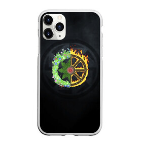 Чехол для iPhone 11 Pro Max матовый с принтом Славянский коловорот в городе Новоалтайск, Силикон |  | Тематика изображения на принте: древнерусский | елки | ель | знак | колесо | огонь | плодородие | россия | русский | русь | символ | символ солнца | спицы | старославянский | цветы | ярга | яро