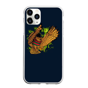 Чехол для iPhone 11 Pro Max матовый с принтом Сова - Фредди Крюгер в городе Новоалтайск, Силикон |  | bird | freddy krueger | owl | когти | лапа | луна | ночь | пернатые | птица | сова