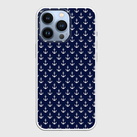 Чехол для iPhone 13 Pro с принтом Якоря в городе Новоалтайск,  |  | Тематика изображения на принте: паттерн | якорь