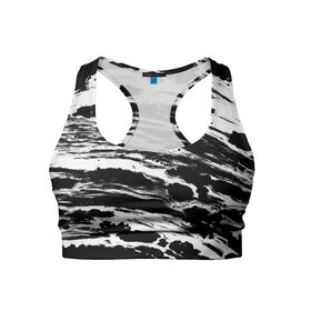 Женский спортивный топ 3D с принтом Gray color abstract в городе Новоалтайск, 82% полиэстер, 18% спандекс Ткань безопасна для здоровья, позволяет коже дышать, не мнется и не растягивается |  | abstraction | watercolor | абстракция красок | акварель | брызги красок | живопись | краска | потертость красок | разводы | размытые краски | текстуры | черно белый | яркие | яркие краски