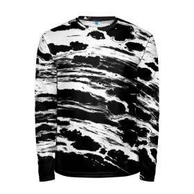 Мужской лонгслив 3D с принтом Gray color abstract в городе Новоалтайск, 100% полиэстер | длинные рукава, круглый вырез горловины, полуприлегающий силуэт | abstraction | watercolor | абстракция красок | акварель | брызги красок | живопись | краска | потертость красок | разводы | размытые краски | текстуры | черно белый | яркие | яркие краски
