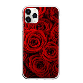 Чехол для iPhone 11 Pro Max матовый с принтом Красные розы в городе Новоалтайск, Силикон |  | букет | красный | розы | цветы
