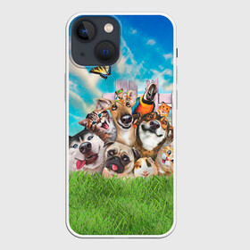 Чехол для iPhone 13 mini с принтом Пет селфи в городе Новоалтайск,  |  | pet | вери | кот | лягушка | мопс | морская свинка | пет селфи | попугай | селфи | хаски | хомяк
