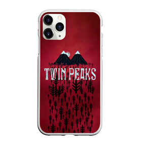 Чехол для iPhone 11 Pro матовый с принтом Лес Twin Peaks в городе Новоалтайск, Силикон |  | горы | надпись | ретро | твин пикс