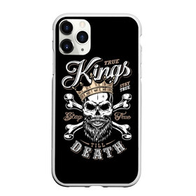 Чехол для iPhone 11 Pro Max матовый с принтом Kings death в городе Новоалтайск, Силикон |  | beard | bones | crown | death | halloween | hell | king | kings death | mustache | skull | ад | борода | король | корона | кости | ужас | усы | хэллоуин | череп | эмблема