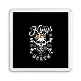Магнит 55*55 с принтом Kings death в городе Новоалтайск, Пластик | Размер: 65*65 мм; Размер печати: 55*55 мм | beard | bones | crown | death | halloween | hell | king | kings death | mustache | skull | ад | борода | король | корона | кости | ужас | усы | хэллоуин | череп | эмблема