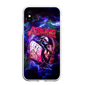 Чехол для iPhone XS Max матовый с принтом Life gone wild в городе Новоалтайск, Силикон | Область печати: задняя сторона чехла, без боковых панелей | asking alexandria | бен брюс | группа | джеймс касселлс | дэнни уорсноп | жанр | жизнь исчезла | жизнь одичавшая | звезды | космос | кэмерон лидделл | музыка | музыканты | песни | рок | скелет | сэм бэттли