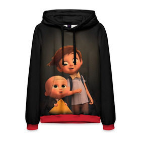 Мужская толстовка 3D с принтом Boss Baby в городе Новоалтайск, 100% полиэстер | двухслойный капюшон со шнурком для регулировки, мягкие манжеты на рукавах и по низу толстовки, спереди карман-кенгуру с мягким внутренним слоем. | Тематика изображения на принте: boss baby | босс | молокосос | мультфильмы