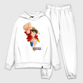 Мужской костюм хлопок OVERSIZE с принтом ONE PIECE. Монки врывается в городе Новоалтайск,  |  | one piece | onepiece | большой куш | ван пис | ванпис | король пиратов | луфи | луффи