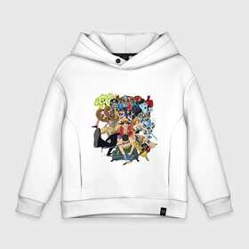 Детское худи Oversize хлопок с принтом Персонажи аниме ONE PIECE в городе Новоалтайск, френч-терри — 70% хлопок, 30% полиэстер. Мягкий теплый начес внутри —100% хлопок | боковые карманы, эластичные манжеты и нижняя кромка, капюшон на магнитной кнопке | one piece | onepiece | большой куш | ван пис | ванпис | король пиратов | луфи | луффи