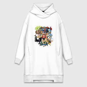Платье-худи хлопок с принтом Персонажи аниме ONE PIECE в городе Новоалтайск,  |  | Тематика изображения на принте: one piece | onepiece | большой куш | ван пис | ванпис | король пиратов | луфи | луффи
