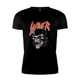 Мужская футболка премиум с принтом Slayer череп в городе Новоалтайск, 92% хлопок, 8% лайкра | приталенный силуэт, круглый вырез ворота, длина до линии бедра, короткий рукав | slayer | группа | гэри холт | злость | зубы | каска | керри кинг | кости | метал | музыка | песни | пол бостаф | рок | слеар | слеер | слеяр | том арайа | трэш метал | тяжелый рок | хеви метал | язык
