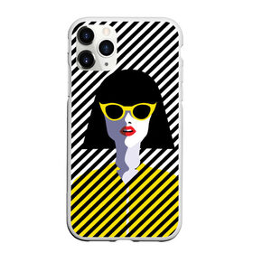 Чехол для iPhone 11 Pro матовый с принтом Pop art girl в городе Новоалтайск, Силикон |  | Тематика изображения на принте: abstraction | bright | color | fashion | hair | lines | lips | pop art | rack | red | style | yellow | абстракция | губы | желтый | каре | красный | линии | мода | очки | поп арт | прическа | стиль | цвет | яркий