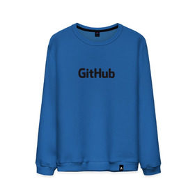 Мужской свитшот хлопок с принтом GitHubWhite в городе Новоалтайск, 100% хлопок |  | Тематика изображения на принте: github | программист