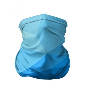 Бандана-труба 3D с принтом geometric blue в городе Новоалтайск, 100% полиэстер, ткань с особыми свойствами — Activecool | плотность 150‒180 г/м2; хорошо тянется, но сохраняет форму | abstraction | абстракция | геометрия | грани | линии | полигоны | розовый | сочетания | текстура | треугольники