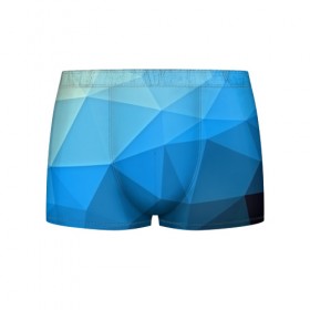 Мужские трусы 3D с принтом geometric blue в городе Новоалтайск, 50% хлопок, 50% полиэстер | классическая посадка, на поясе мягкая тканевая резинка | abstraction | абстракция | геометрия | грани | линии | полигоны | розовый | сочетания | текстура | треугольники