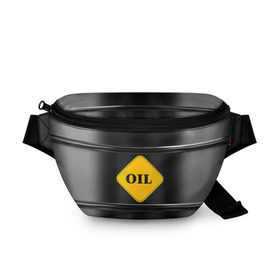 Поясная сумка 3D с принтом Oil в городе Новоалтайск, 100% полиэстер | плотная ткань, ремень с регулируемой длиной, внутри несколько карманов для мелочей, основное отделение и карман с обратной стороны сумки застегиваются на молнию | газ | нефть