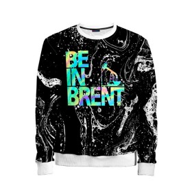 Детский свитшот 3D с принтом Be in brent в городе Новоалтайск, 100% полиэстер | свободная посадка, прямой крой, мягкая тканевая резинка на рукавах и понизу свитшота | Тематика изображения на принте: 