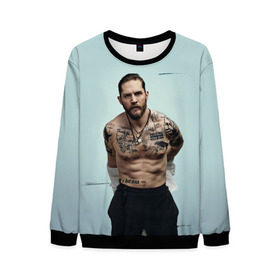 Мужской свитшот 3D с принтом Tom Hardy в городе Новоалтайск, 100% полиэстер с мягким внутренним слоем | круглый вырез горловины, мягкая резинка на манжетах и поясе, свободная посадка по фигуре | tom hardy | актеры | том харди