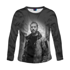 Женский лонгслив 3D с принтом Tom Hardy в городе Новоалтайск, 100% полиэстер | длинные рукава, круглый вырез горловины, полуприлегающий силуэт | tom hardy | актеры | том харди