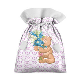 Подарочный 3D мешок с принтом Teddy Bear в городе Новоалтайск, 100% полиэстер | Размер: 29*39 см | 