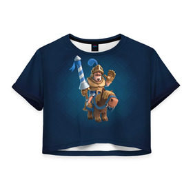 Женская футболка 3D укороченная с принтом Clash of royale в городе Новоалтайск, 100% полиэстер | круглая горловина, длина футболки до линии талии, рукава с отворотами | clash of royale | клэш оф роял
