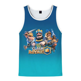 Мужская майка 3D с принтом Clash of royale в городе Новоалтайск, 100% полиэстер | круглая горловина, приталенный силуэт, длина до линии бедра. Пройма и горловина окантованы тонкой бейкой | clash of royale | клэш оф роял