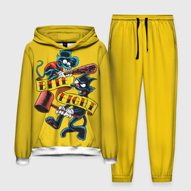 Мужской костюм 3D (с толстовкой) с принтом Bite fight в городе Новоалтайск,  |  | simpsons | the itchy  scratchy | симпсоны | щекотка и царапка