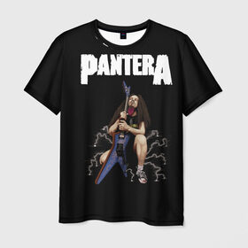 Мужская футболка 3D с принтом Pantera #13 в городе Новоалтайск, 100% полиэфир | прямой крой, круглый вырез горловины, длина до линии бедер | anselmo | darel | darell | darrel | darrell | dimebag | pantera | phil | ансельма | ансельмо | даймбег | даймбэг | дарел | дарелл | даррел | даррелл | даррэл | дарэл | дарэлл | пантера | фил